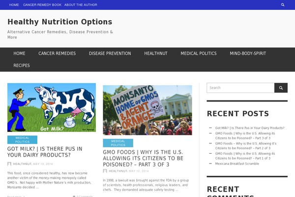 healthynutritionoptions.com site used PRESSO