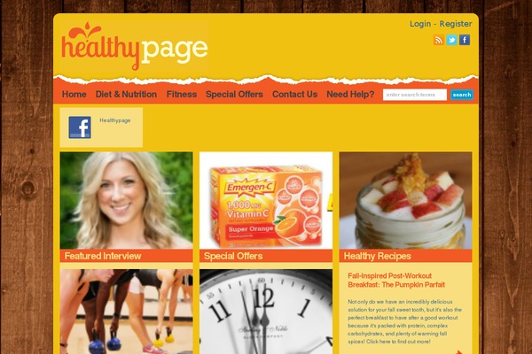 healthypage.com site used Wp Ellie