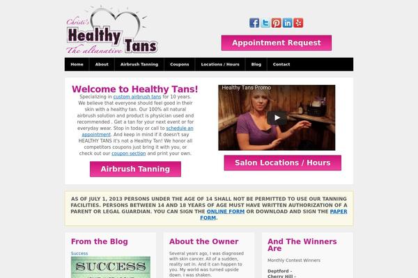 healthytans.net site used Mai-reach