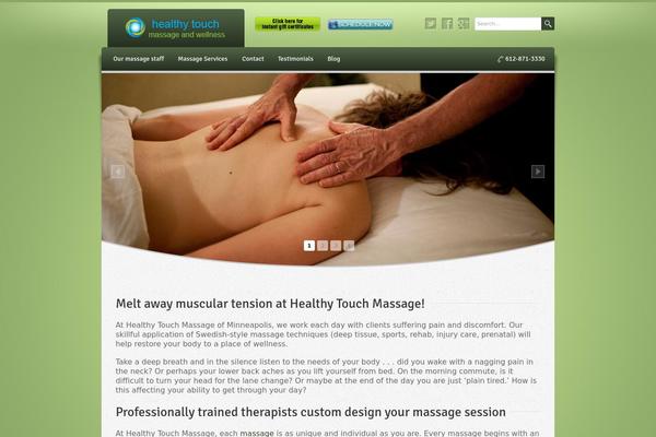 Wellness theme site design template sample