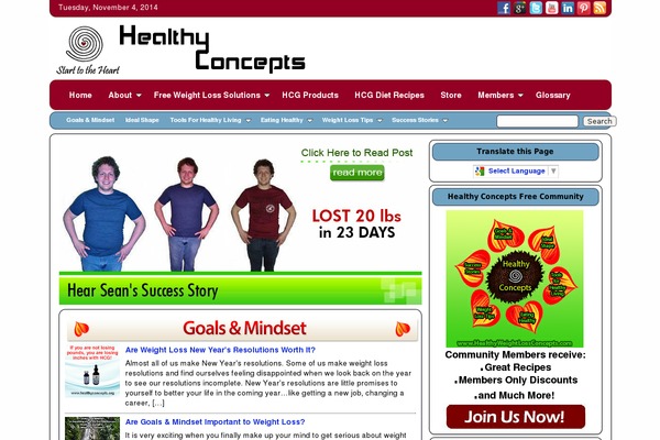 healthyweightlossconcepts.com site used Myinstantthemeb