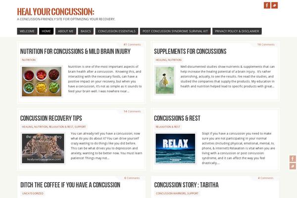 healyourconcussion.com site used Parabola