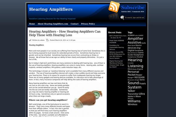 hearing-amplifiers.com site used Xhilaration