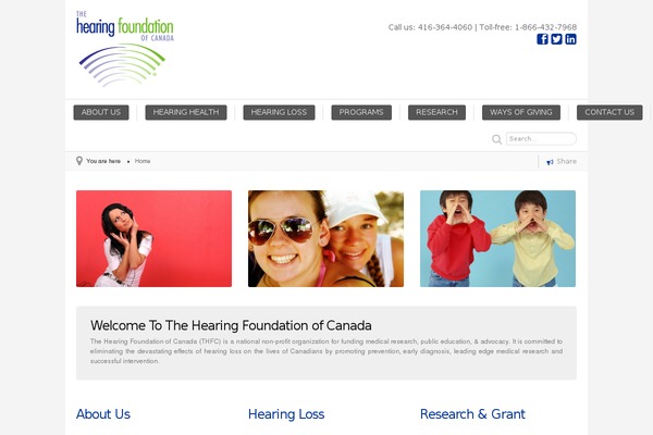 hearingfoundation.ca site used Protoss Theme