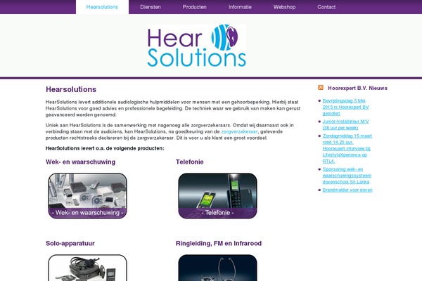 hearsolutions.nl site used Hoorexpert