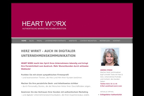 WordPress website example screenshot