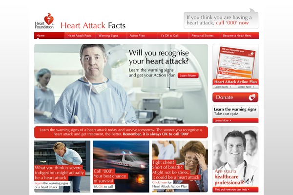 heartattackfacts.org.au site used Magnitude