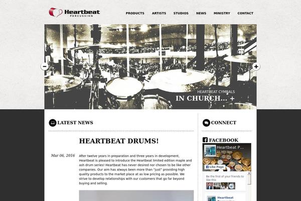 heartbeatpercussion.com site used Heartbeat