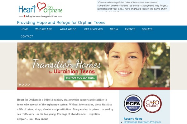 heartfororphans.com site used Heart4orphans