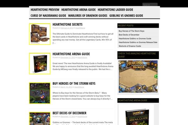 hearthstoneguide.org site used Tellypress