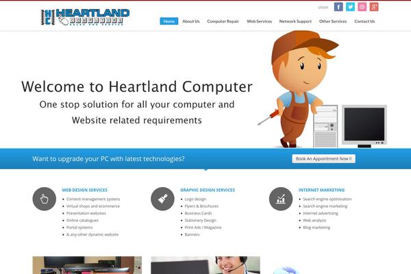 WordPress website example screenshot