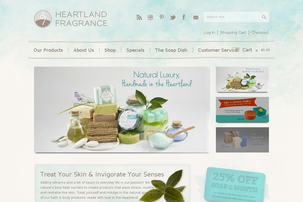 Abundance theme site design template sample