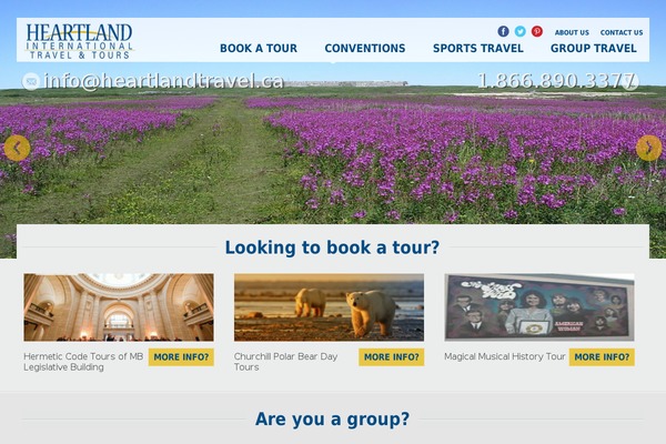 heartlandtravel.ca site used Modern-one