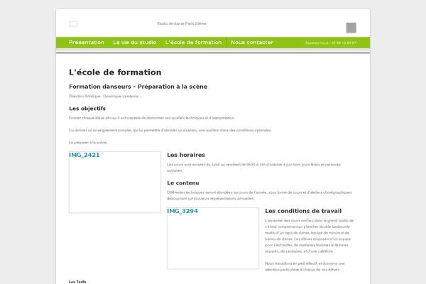 WordPress website example screenshot