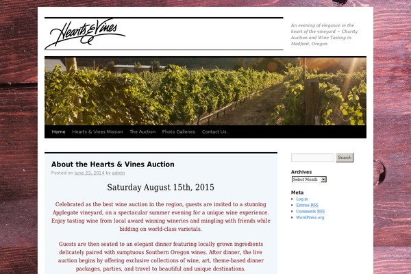 Twenty Ten theme site design template sample