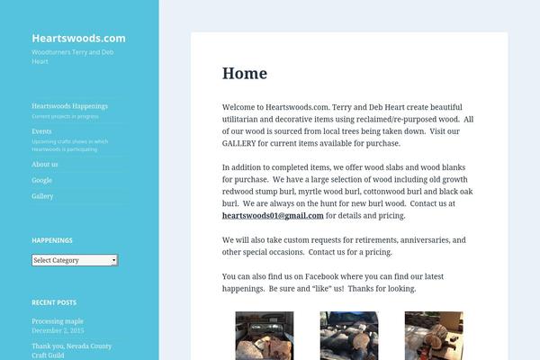 Twenty Fifteen theme site design template sample