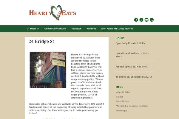 heartyeats.org site used Restaurateur