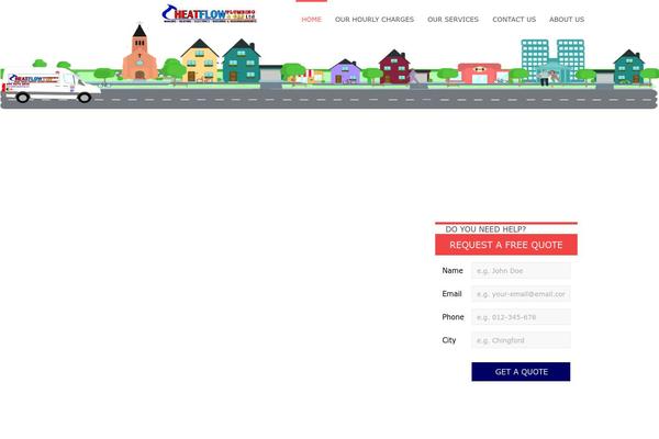 Plumberx theme site design template sample