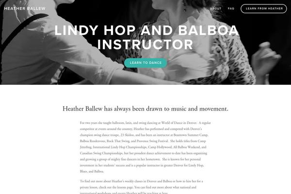 WordPress website example screenshot