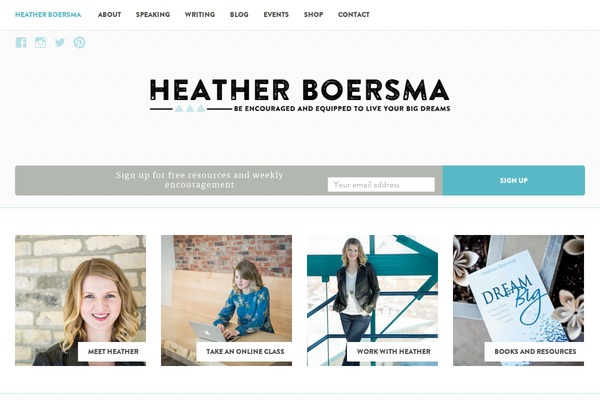 heatherboersma.com site used Heather