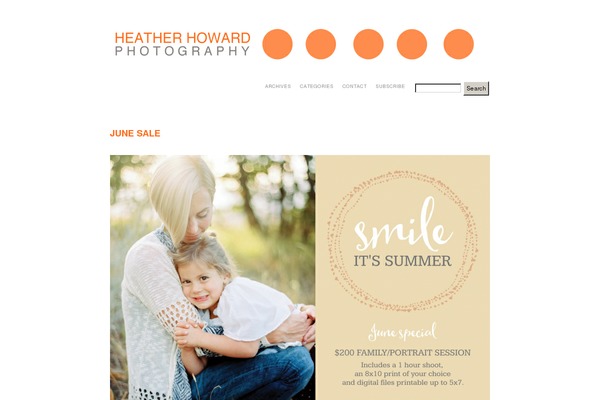 Prophoto4 theme site design template sample