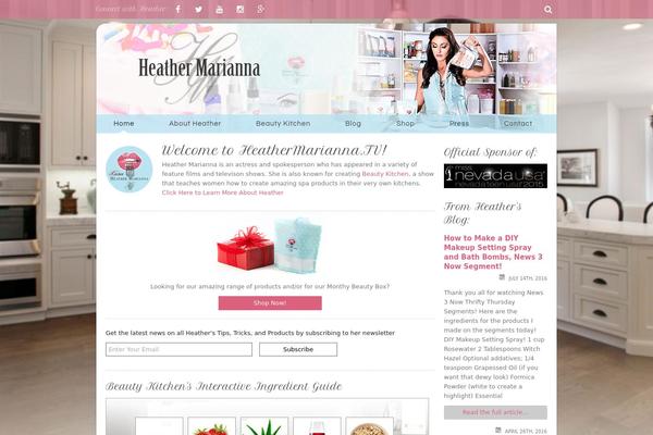 Heather theme site design template sample