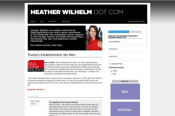 heatherwilhelm.com site used Monochrome_lite