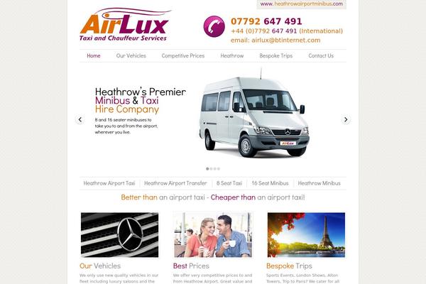 heathrowairportminibus.com site used Airlux