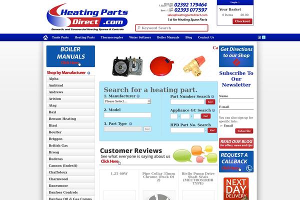heatingpartsdirect.com site used Heatingpartsdirect