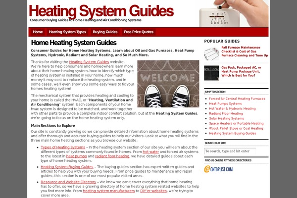 heatingsystemguides.com site used Warmth