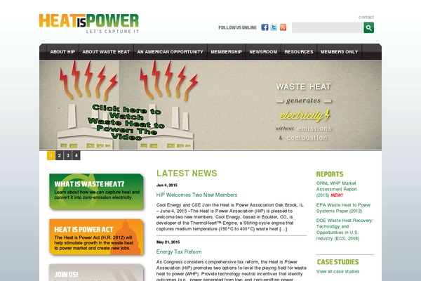 heatispower.org site used Power
