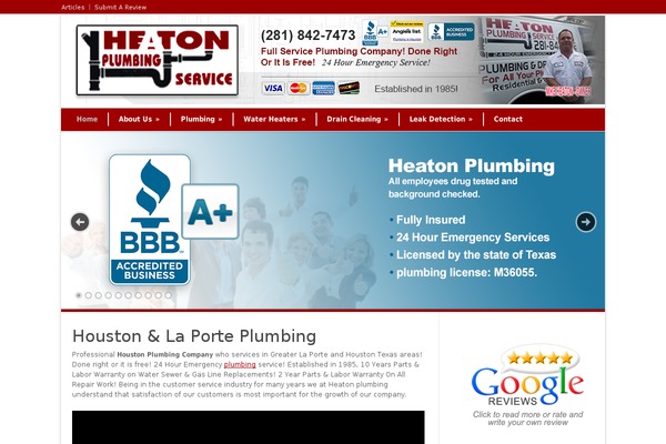 heatonplumbing.com site used Modernizenorm