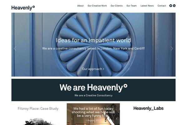 Heavenly theme site design template sample