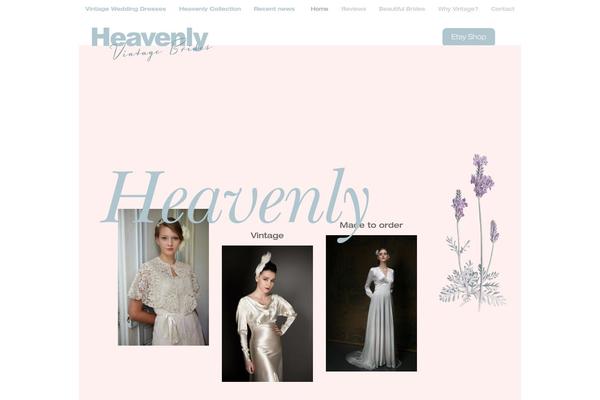 Heavenly theme site design template sample