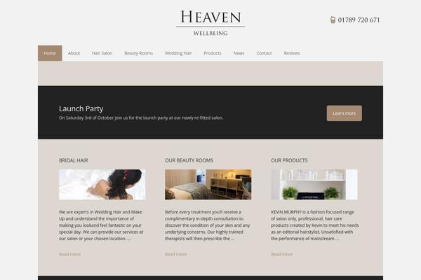 Heaven theme site design template sample