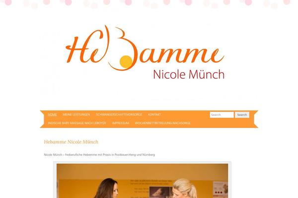 hebamme-muench.de site used Nicole