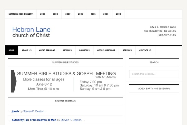WordPress website example screenshot