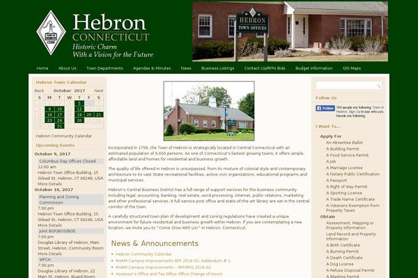 hebronct.com site used Hebron2015