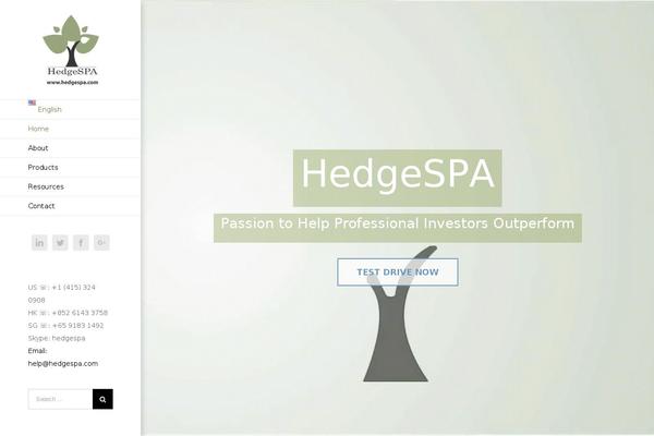 hedgespa.com site used Hedgespa
