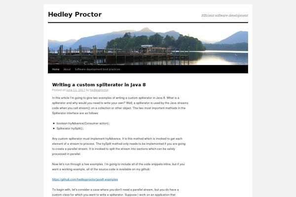 WordPress website example screenshot