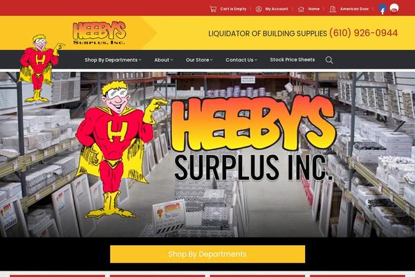 heebys.com site used Heebys-surplus-inc