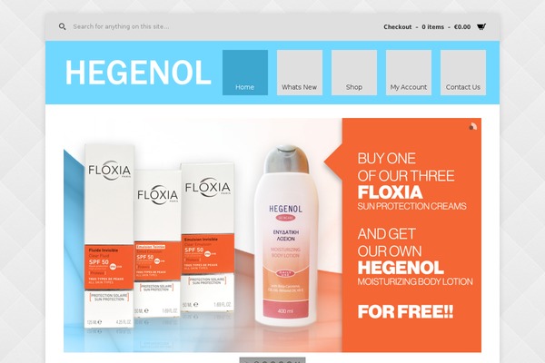 hegenol.com site used Zinc