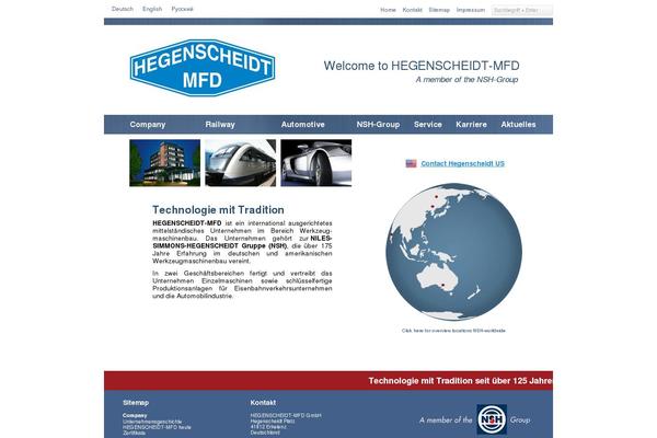 hegenscheidt-mfd.com site used Hegenscheidt
