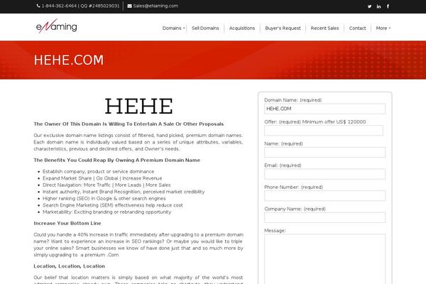 hehe.com site used XYZ