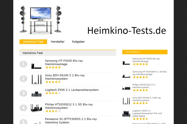 heimkino-tests.de site used Gonzo