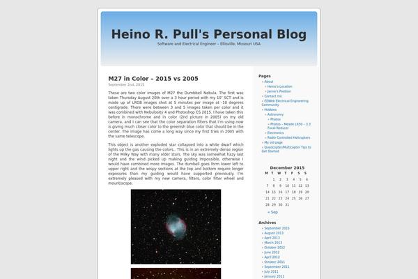 WordPress website example screenshot