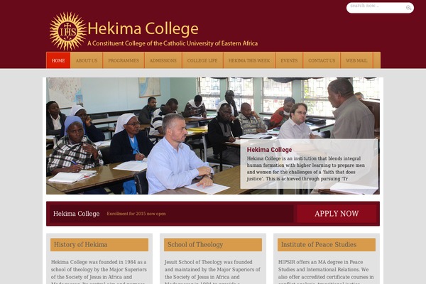 hekima.ac.ke site used WP Education