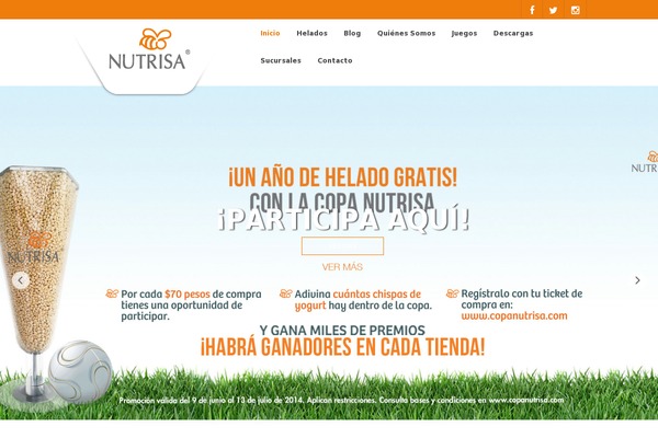 nutrisa theme websites examples