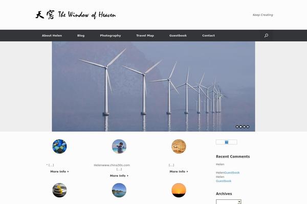 Vantage theme site design template sample