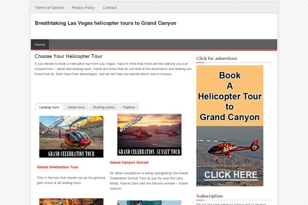helicoptertours.info site used Thenewspaper